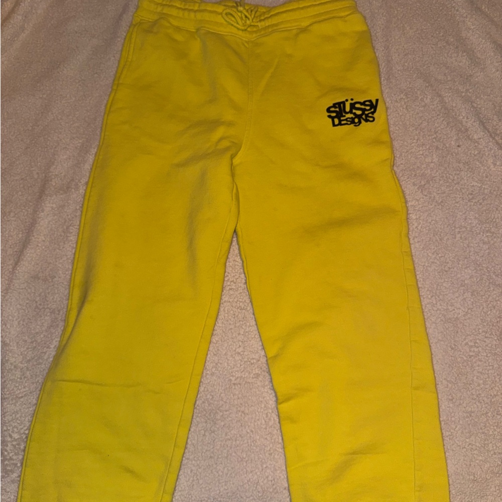 Stussy Bright Yellow Kids Sweatpants